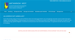 Desktop Screenshot of amt-warnow-west.de